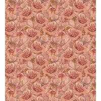 FOTOTAPETE gesticktes Blumenmuster 2.5 x 2.79 m - Pink, Papier (250/279cm) - ESTAhome