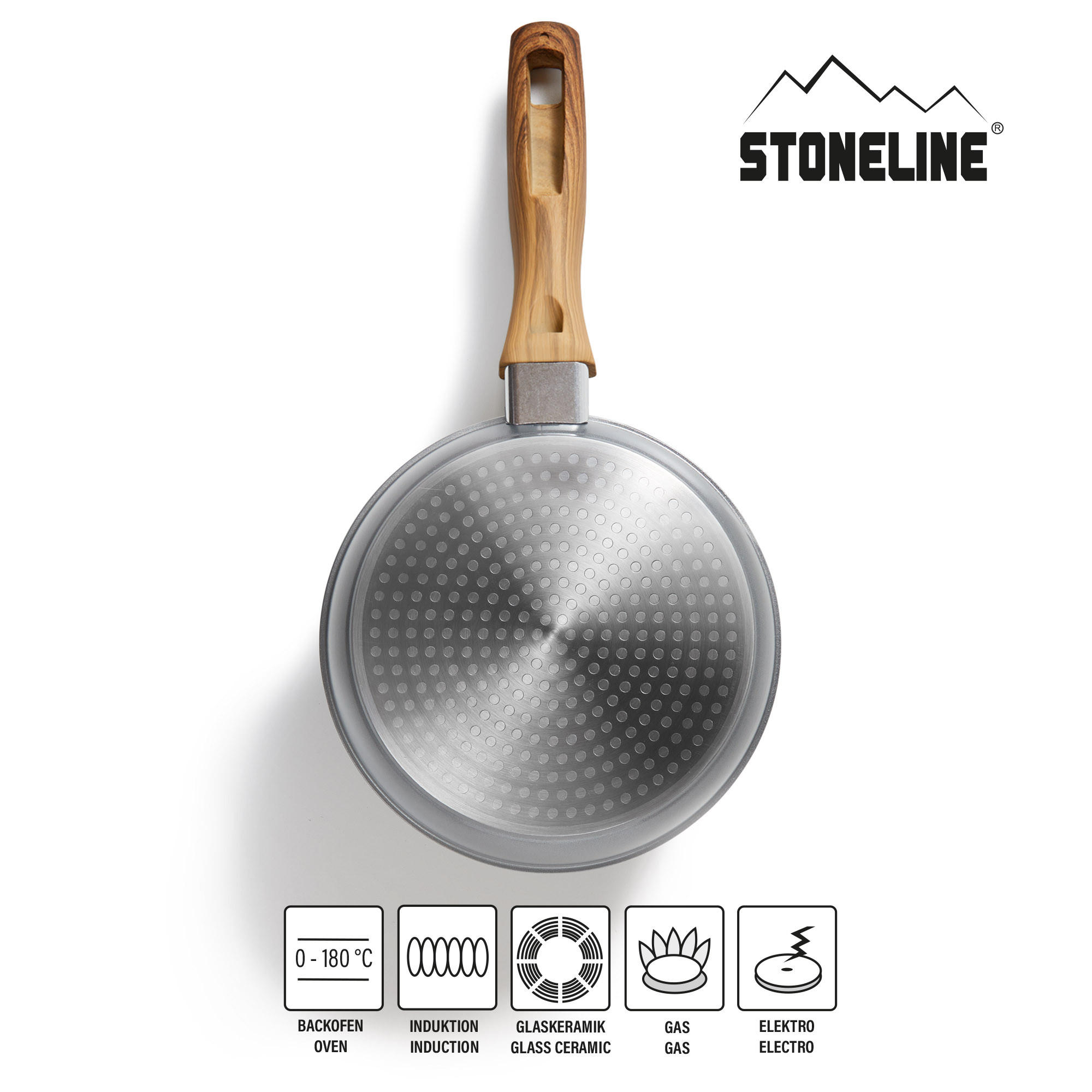 BRATPFANNE - Braun, Metall (18cm) - Stoneline