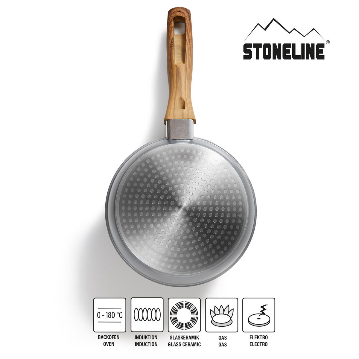 BRATPFANNE - Braun, Metall (18cm) - Stoneline