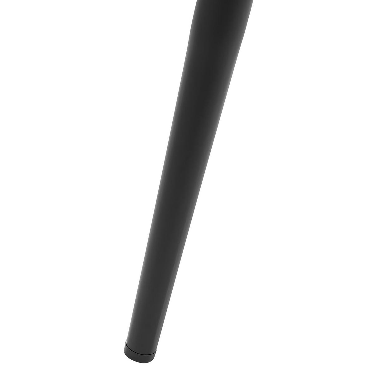 ESSZIMMERSTUHL 2er-Set Kunststoff Weiß/Schwarz Fonda - Weiß, Kunststoff/Metall (57/83/51cm) - Beliani