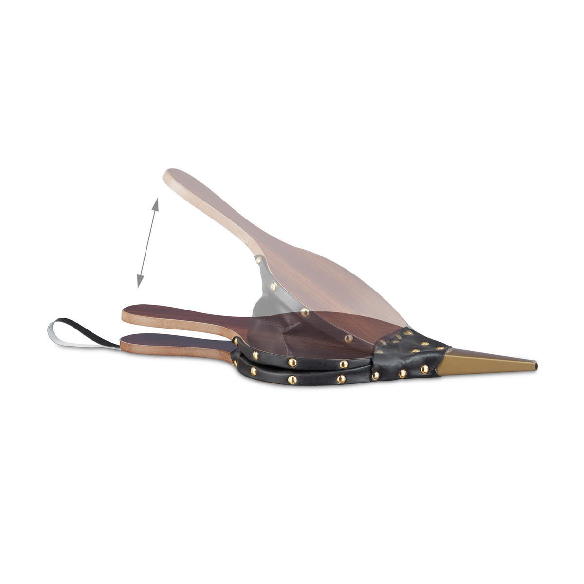 BLASEBALG - Braun, Holzwerkstoff/Kunststoff (17.5/2.5/39.5cm) - Relaxdays
