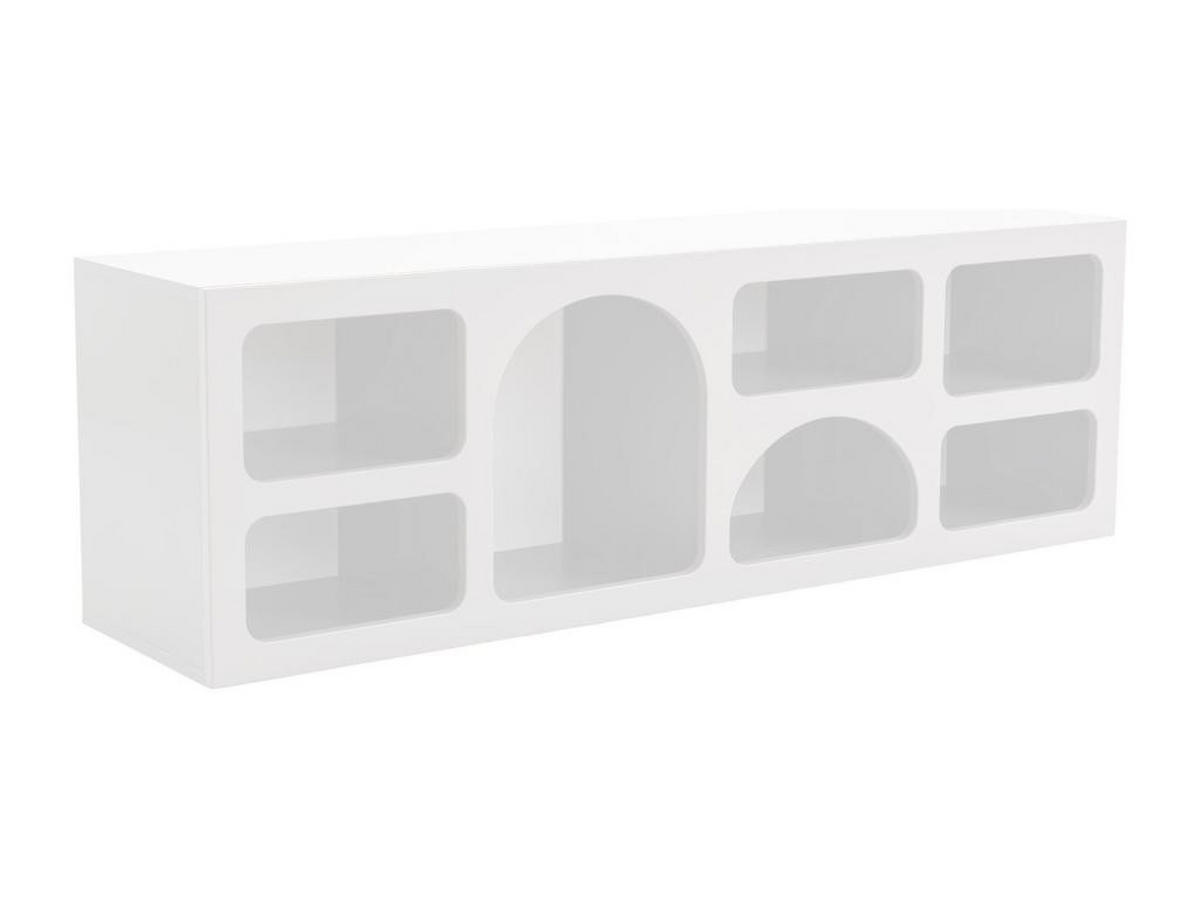 TV-MÖBEL mit 7 Fächern - Weiß - LUELA - Weiß, Holz (40/51/160cm) - Vente-Unique