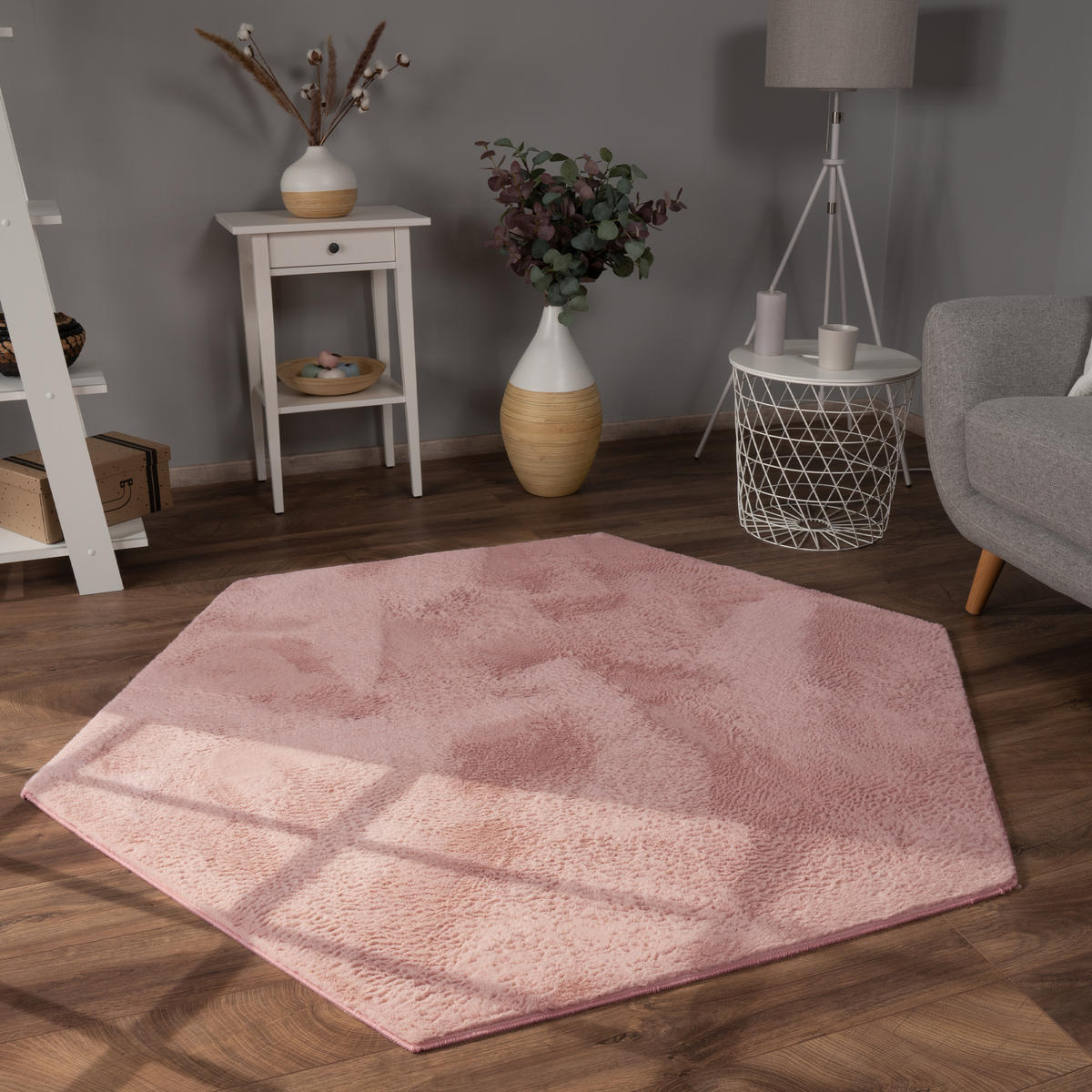 HOCHFLORTEPPICH 150/170 cm Soft 380 - Pink, Textil (150/170cm) - Paco Home