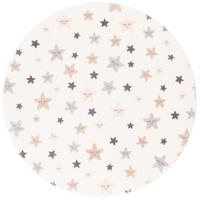 SUPER SOFT FELLTEPPICH PEARL KIDS STERNE RUND - Creme, Textil (160/160cm) - Pergamon