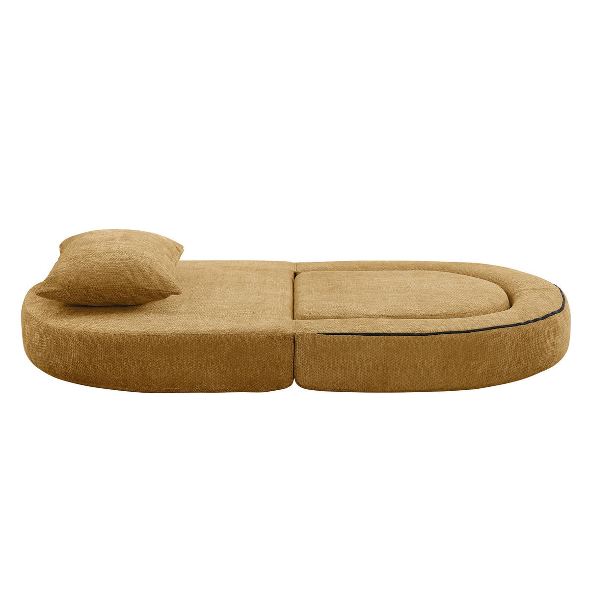 SOFA modulare Wohnlandschaft Chenille Yellow - Gelb, Kunststoff (90/41/101cm) - Meubliv