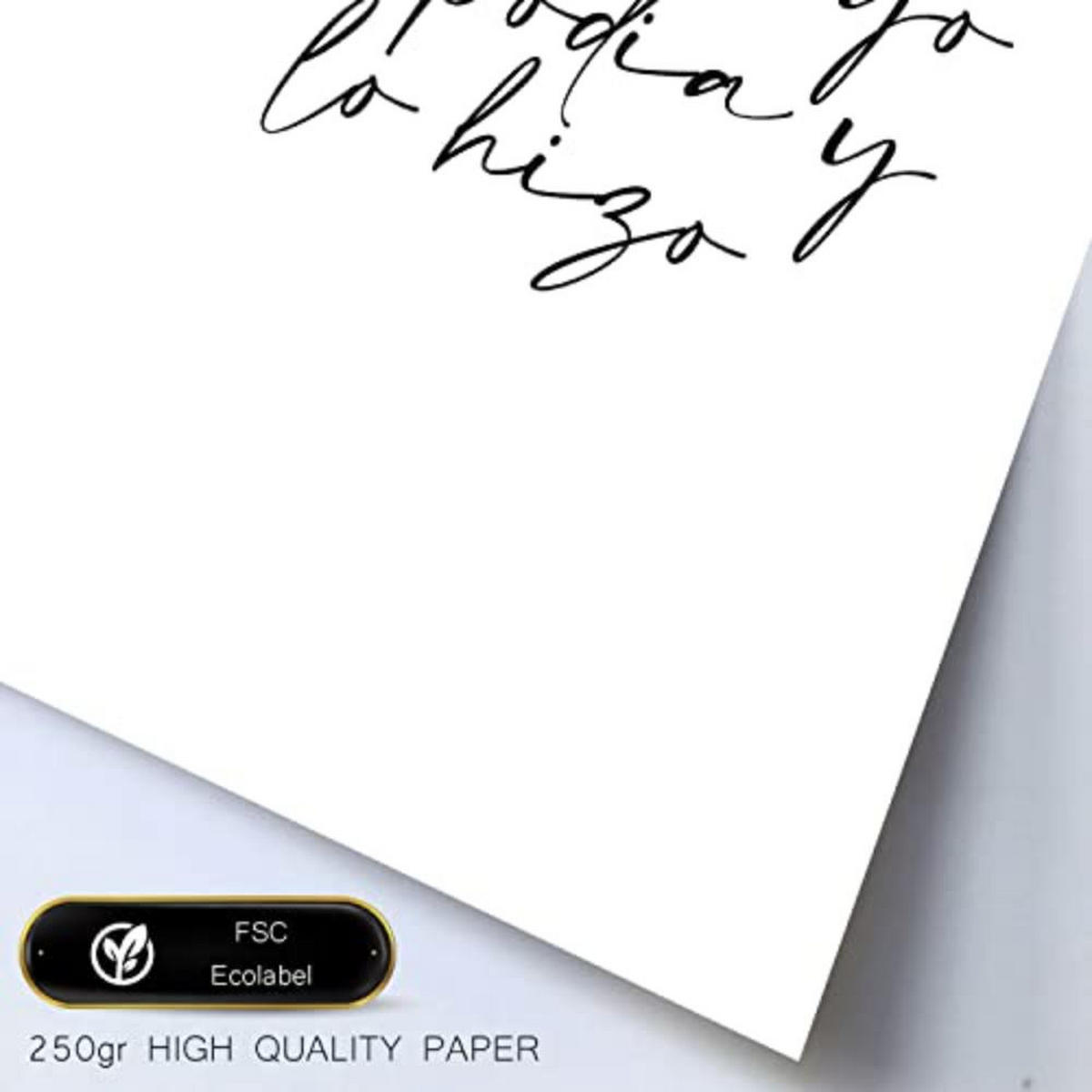 POSTER Set mit 4 Königin TypografieStil A4 Schwarzer Rahmen - Schwarz, Papier (29.7/3cm) - Nacnic