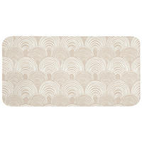KOUPELNOVÁ PŘEDLOŽKA Vlny - Textura - Béžová 120x60 cm - kašmírová, textil/plast (120/60cm) - OnlyWow