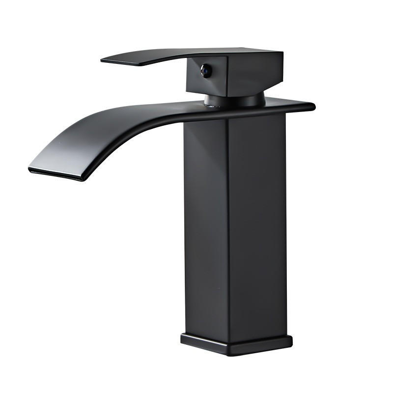 BADEZIMMERARMATUR 18 x 15 cm, schwarz - Schwarz, Metall (25/10/20cm) - Vallsero