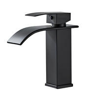 BADEZIMMERARMATUR 18 x 15 cm, schwarz - Schwarz, Metall (25/10/20cm) - Vallsero