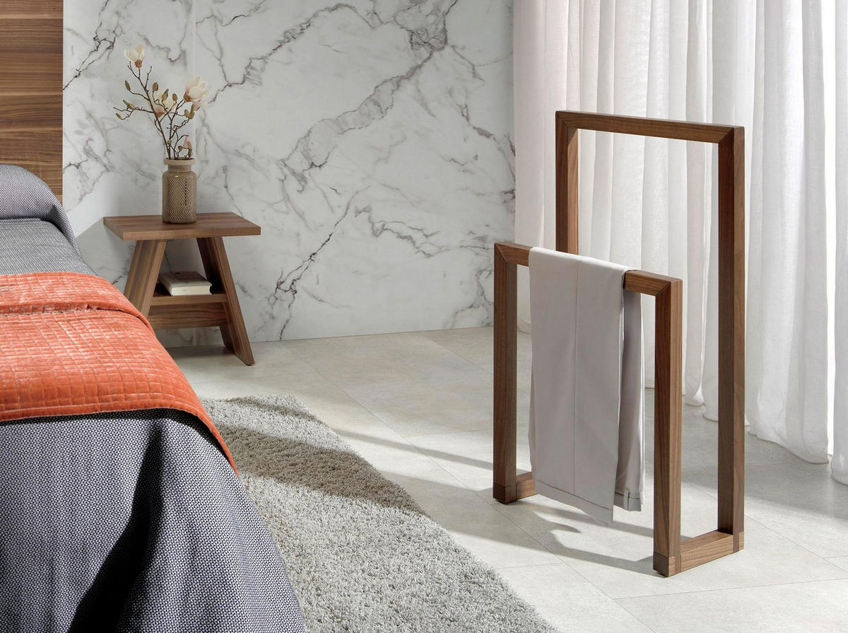 NACHTTISCH aus Kiefernholz 48/25/90 cm - Walnussfarben, Holz (48/90/25cm) - ANGEL CERDA