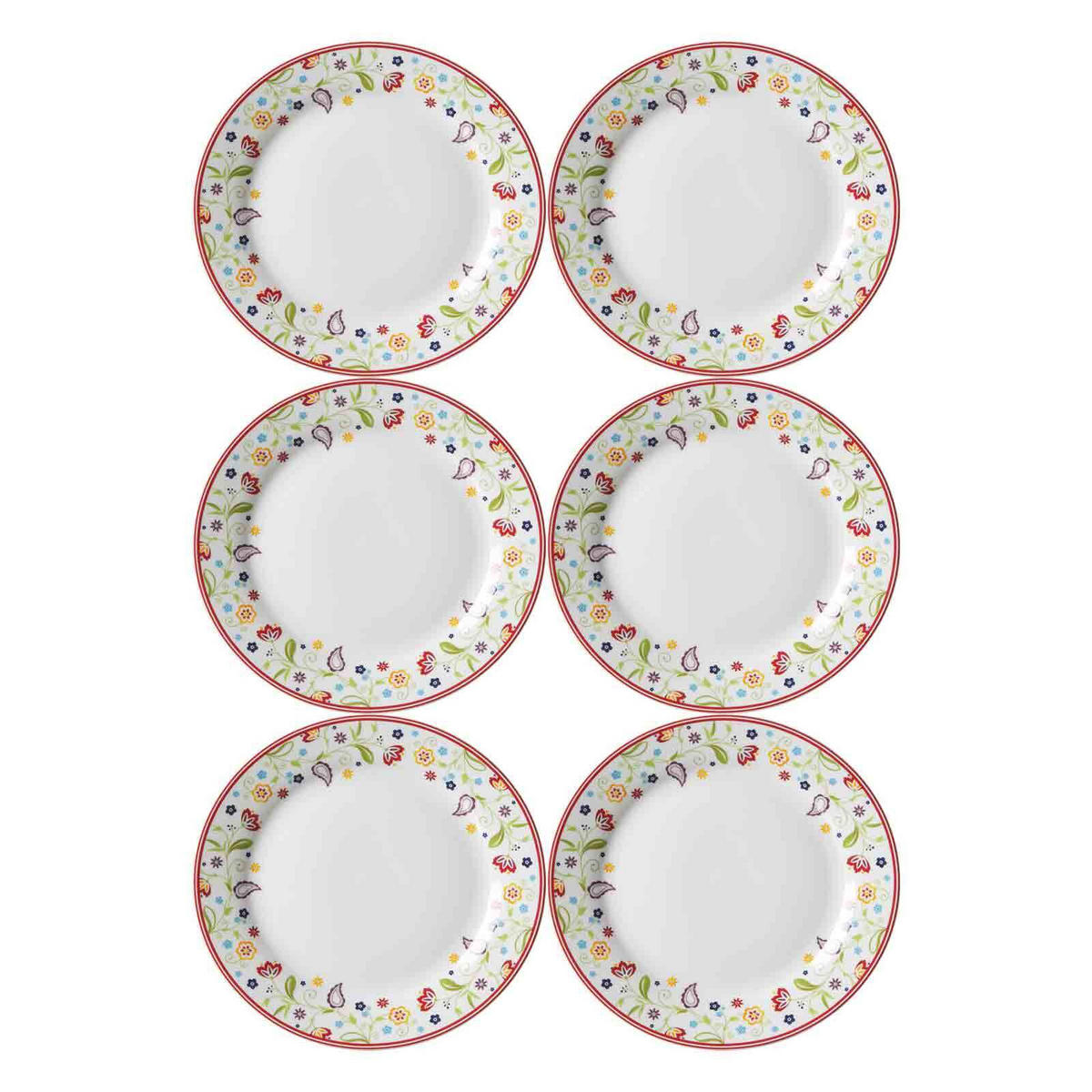 TELLER Doppio bunt ø 27.0 cm 6er Set - Multicolor, Keramik (27cm) - Ritzenhoff Breker