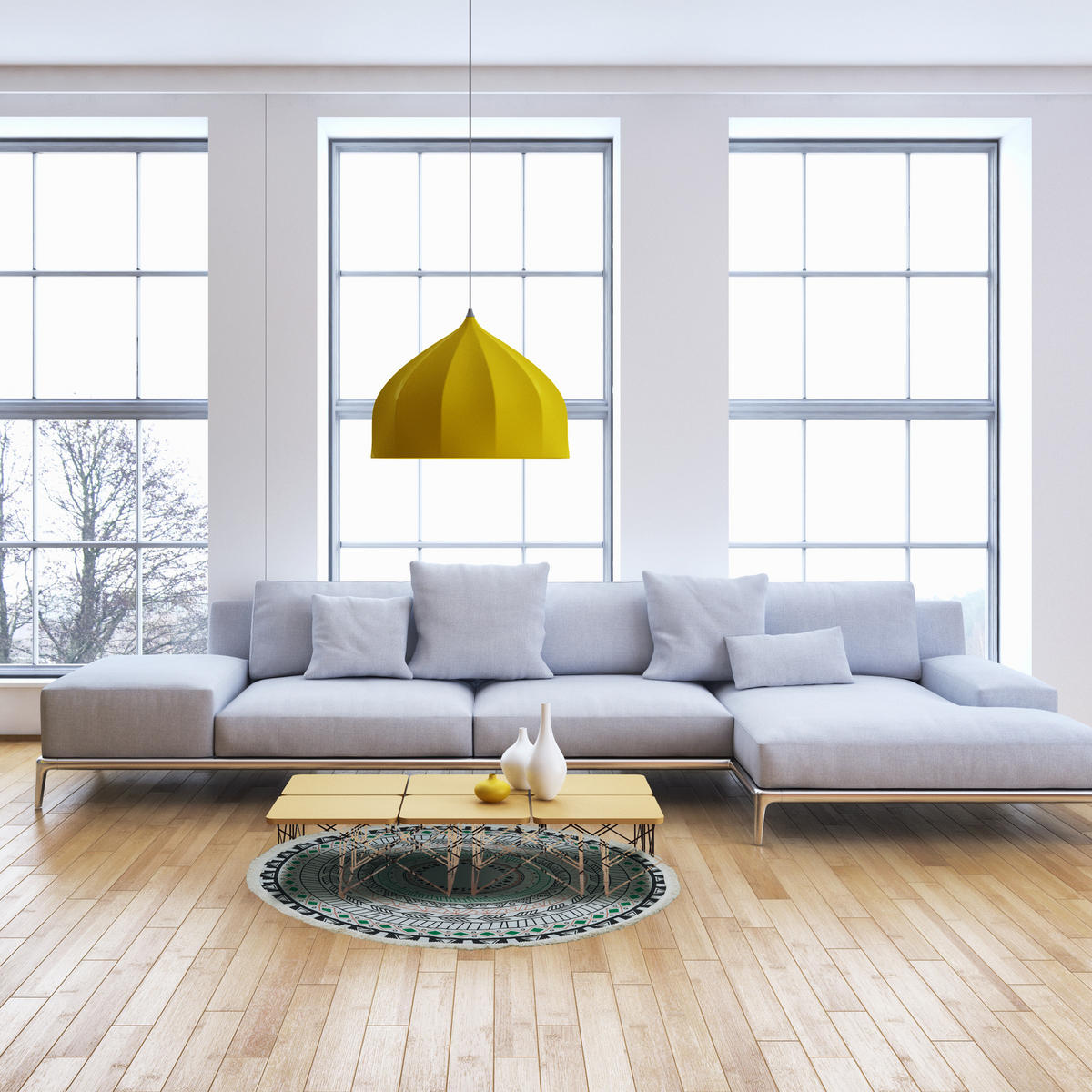 KOBEREC - viacfarebná, textil (120/120cm) - Relaxdays