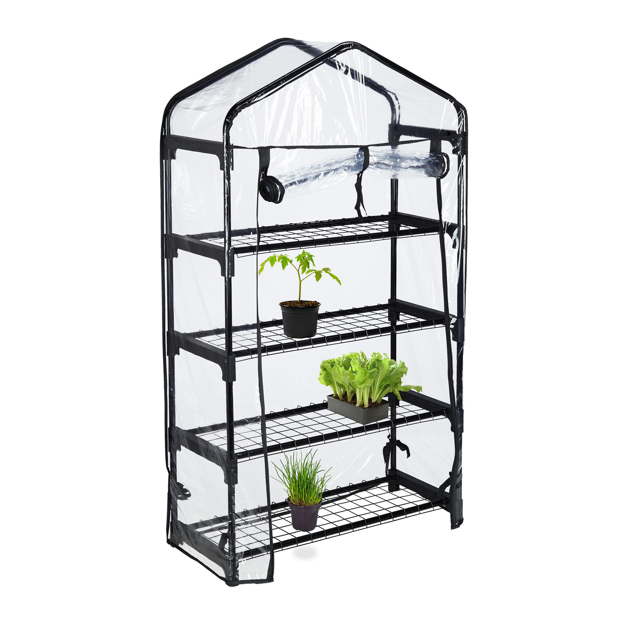 SERA Negru Transparent folie PVC pentru balcon