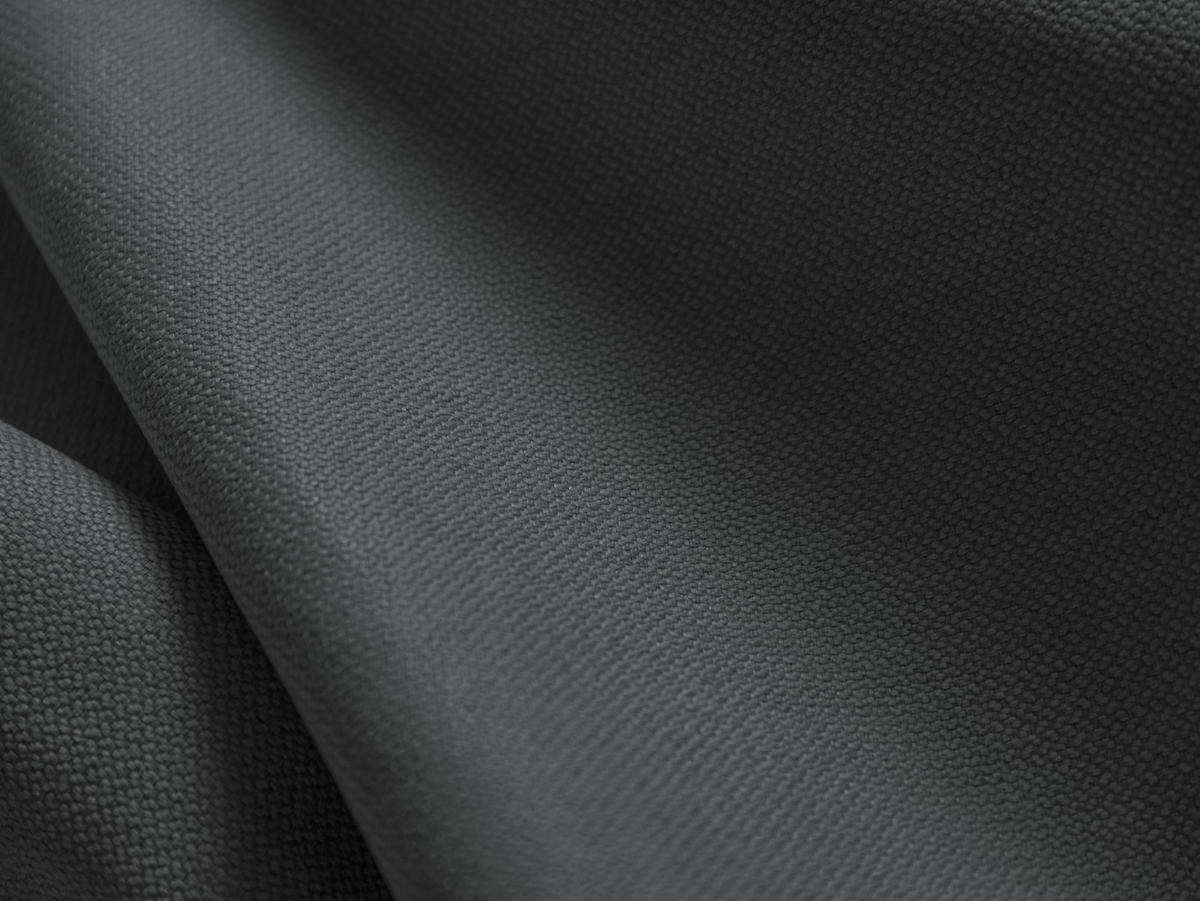 AUSKLAPPBARES-ECKSOFA links mit Container Jodie aus strukturiertem Stoff dunkelgrau 3 Sitzplätze - Dunkelgrau, Textil (246/151cm) - Micadoni