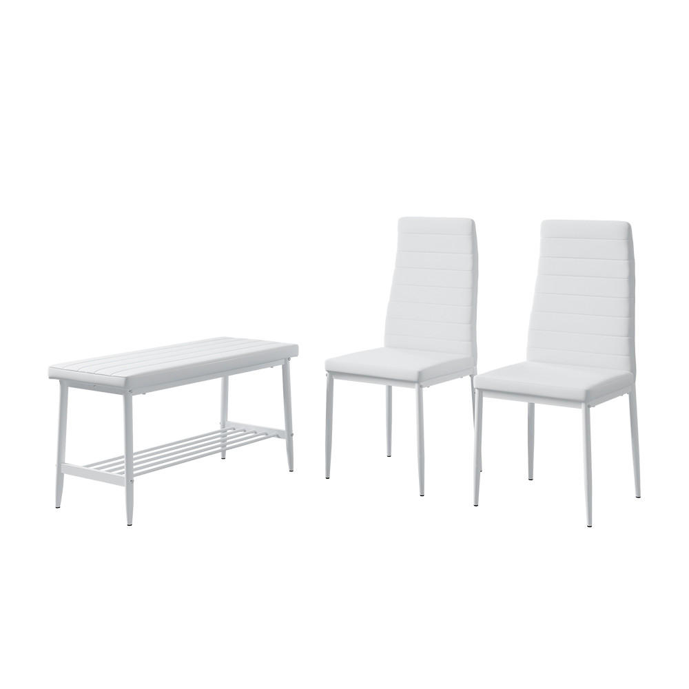 Vicco LAVICE A ŽIDLE Grand Bílá 85 x 46.5 cm 3dílná sada