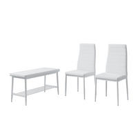 LAVICE A ŽIDLE Grand Bílá - bílá, kov (85/46.5/35cm) - Vicco