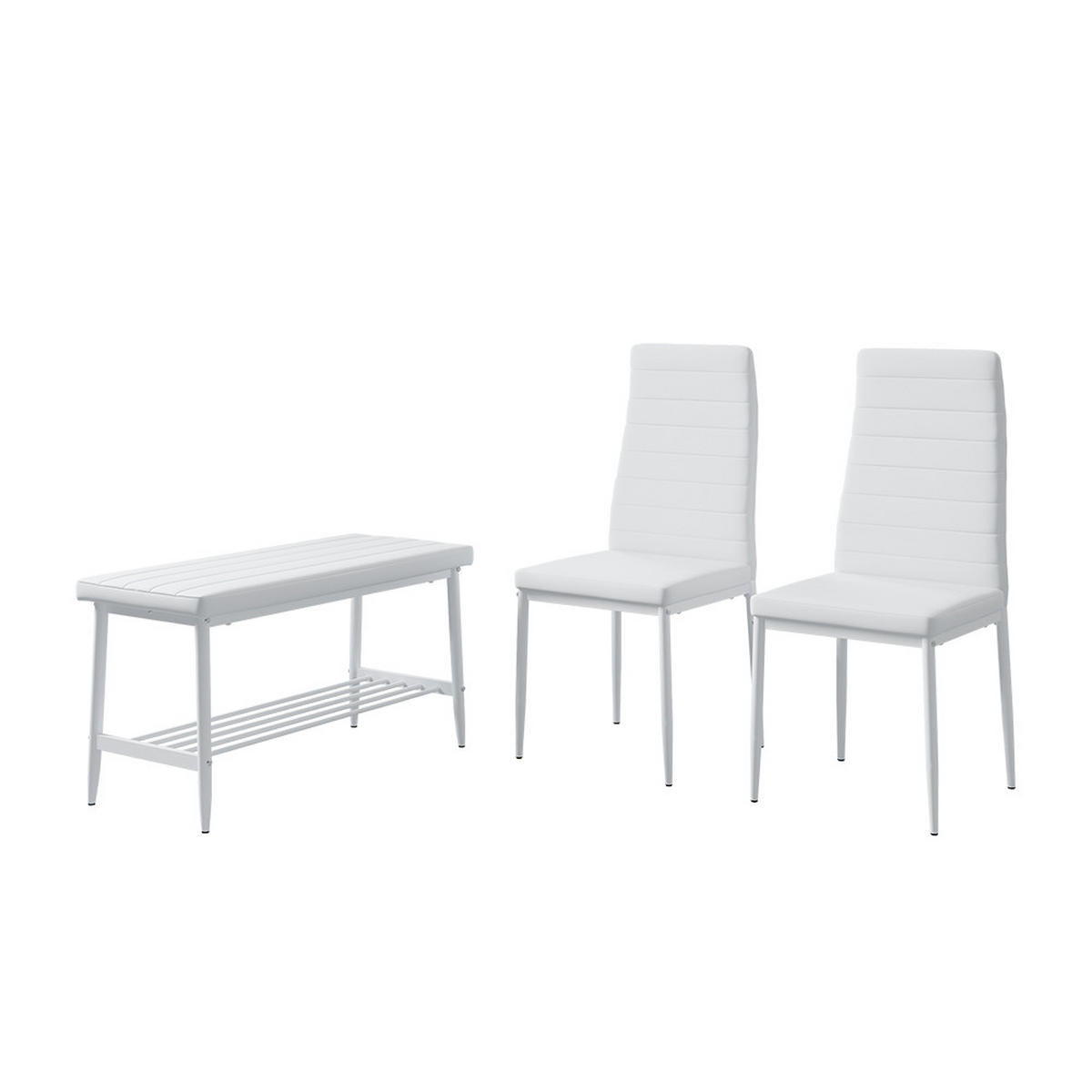 LAVICE A ŽIDLE Grand Bílá - bílá, kov (85/46.5/35cm) - Vicco