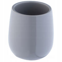 BADEZIMMERBECHER 10 cm, grau - Grau, Keramik (10/10cm) - KADAX