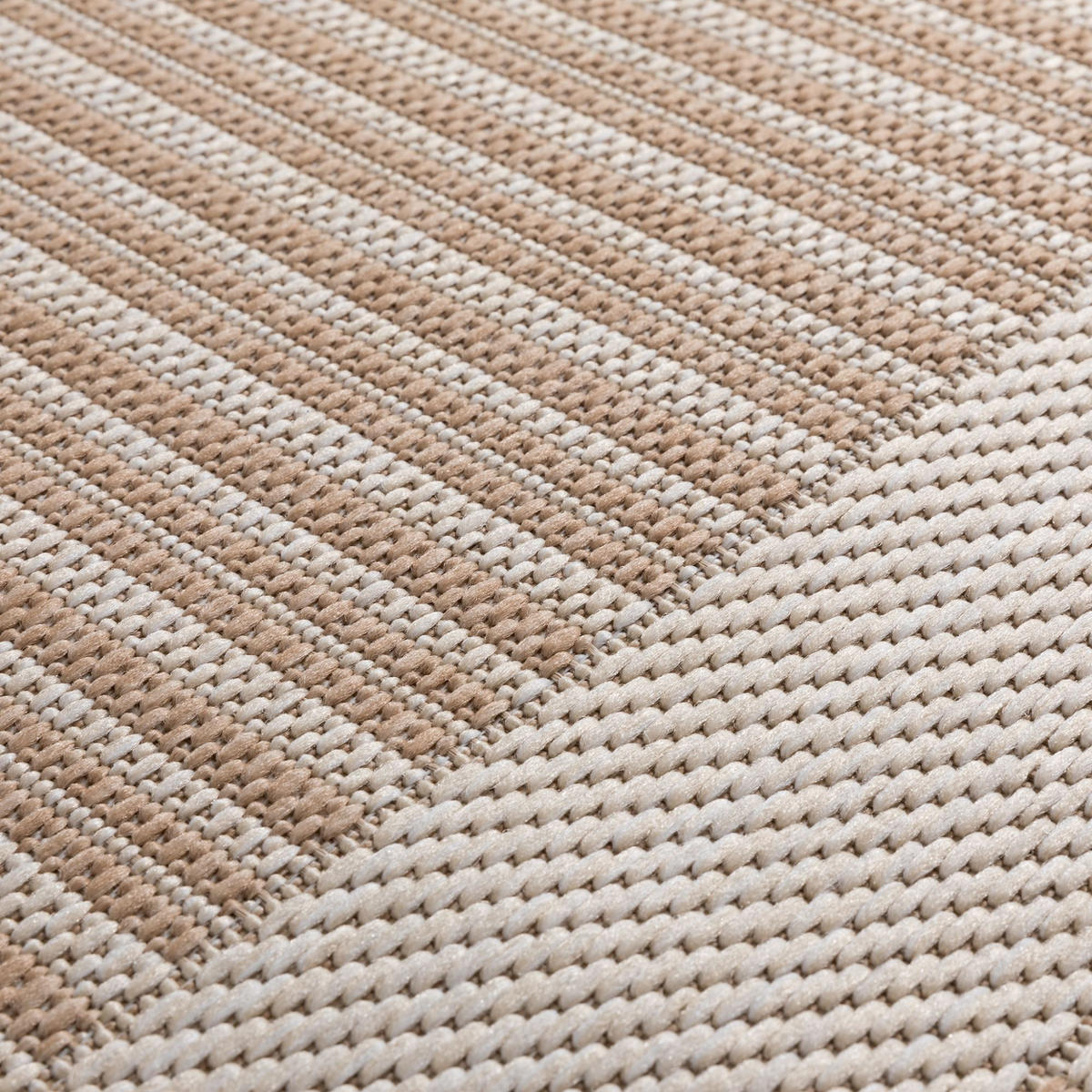 OUTDOORTEPPICH 80/150 cm Bergen Bordüre - Beige, Textil (80/150cm) - Steffensmeier
