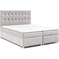 BOXBETT Trinity K-6 Bonellfederkern inkl. Topper - Silberfarben, Holz/Holzwerkstoff (180/200cm) - Best For Home