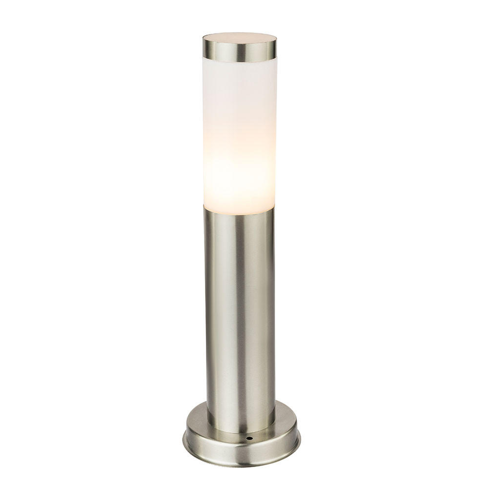 LED STEHLEUCHTE Edelstahl Silber - Silberfarben, Metall (12.7/12.7/45cm) - Globo Lighting