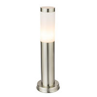 LED STEHLEUCHTE Edelstahl Silber - Silberfarben, Metall (12.7/12.7/45cm) - Globo Lighting