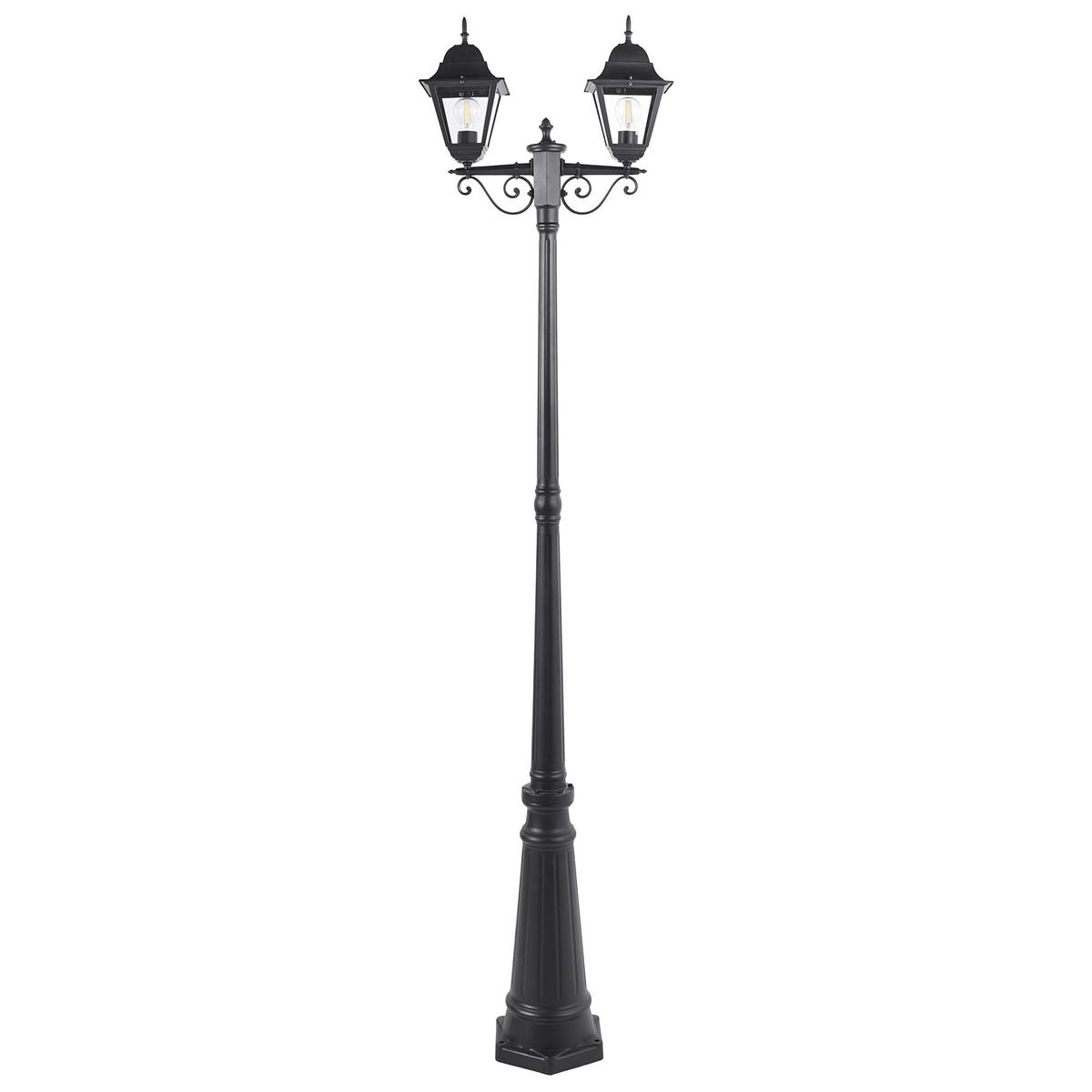 AUSSENLATERNE Schwarz Sukri - Schwarz, Metall (26/55/222cm) - Beliani