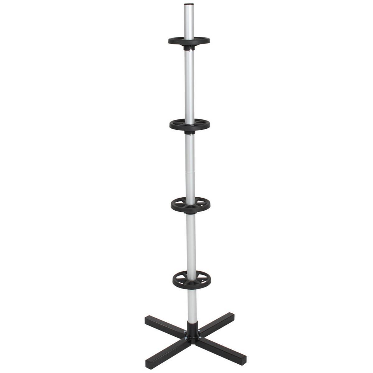 FELGENBAUM ,einfache Montage,grau - Grau, Metall (50/130/50cm) - tectake