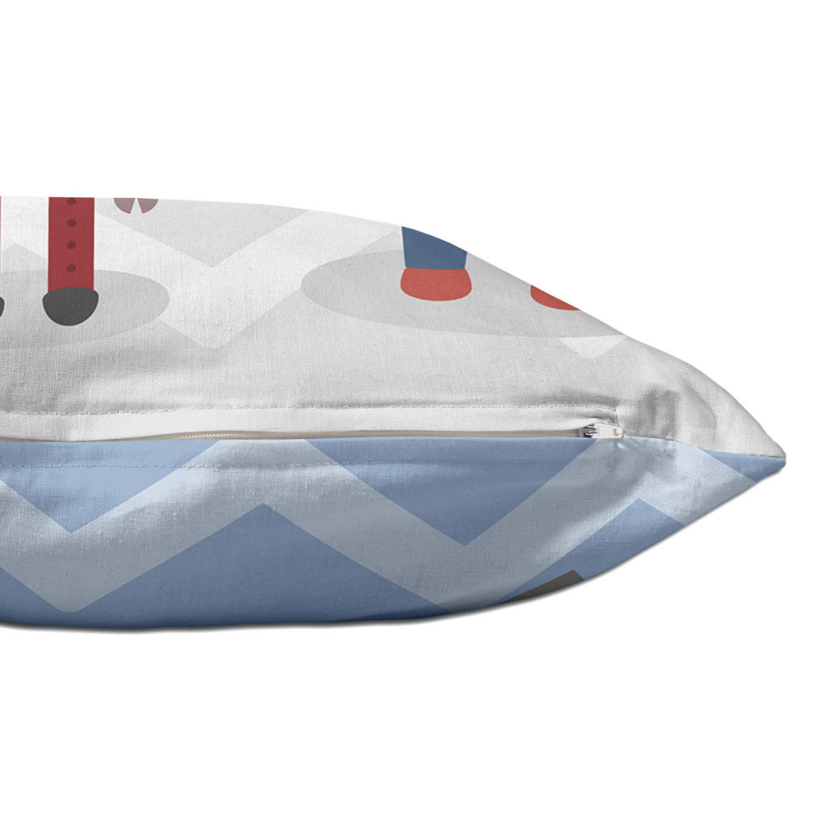 KISSENBEZUG beep 50x30 cm mehrfarbig - Multicolor, Textil (50/30cm) - Happy Friday