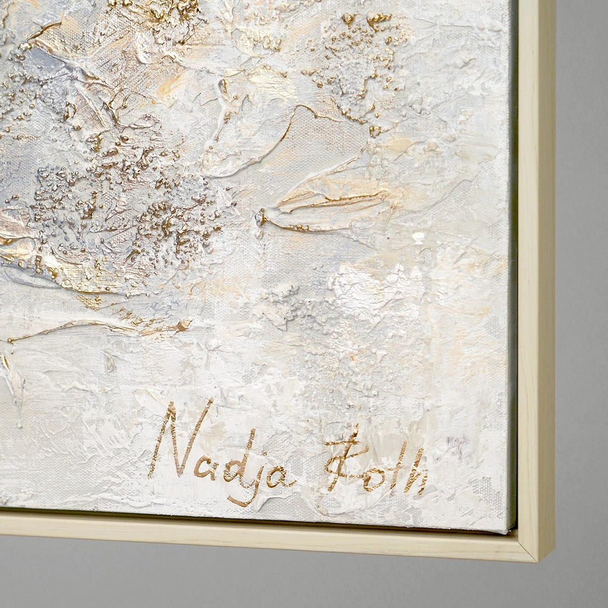 GEMÄLDE Geschichte Schattenfugenrahmen Beige 160x80 cm - Beige, Holz (160/80cm) - YS-art gallery
