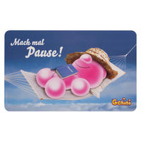 BRETTCHEN Gelini Mach mal Pause! Blau 14,5 x 23,5 cm - Blau, Kunststoff (14.5/23.5cm) - United Labels
