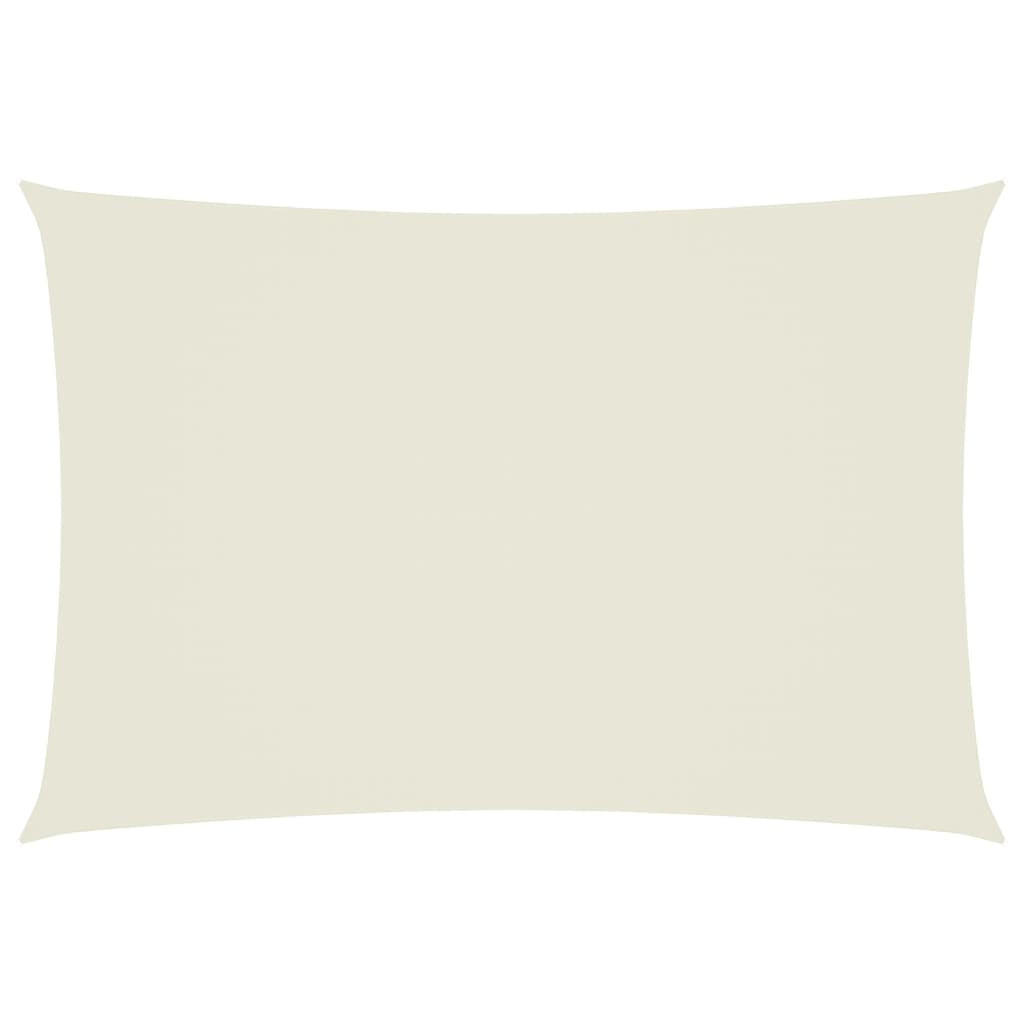 SONNENSEGEL Oxford-Gewebe Rechteckig 2,5/4,5 M Creme - Creme, Textil (250/450cm) - vidaXL