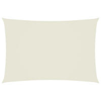 SONNENSEGEL Oxford-Gewebe Rechteckig 2,5/4,5 M Creme - Creme, Textil (250/450cm) - vidaXL