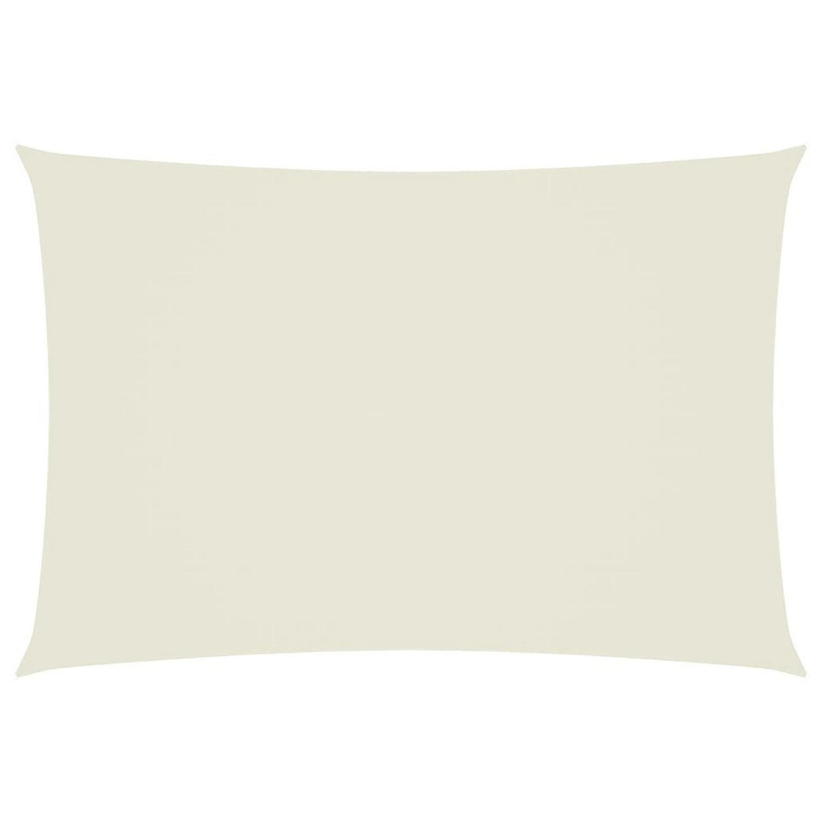 SONNENSEGEL Oxford-Gewebe Rechteckig 2,5/4,5 M Creme - Creme, Textil (250/450cm) - vidaXL