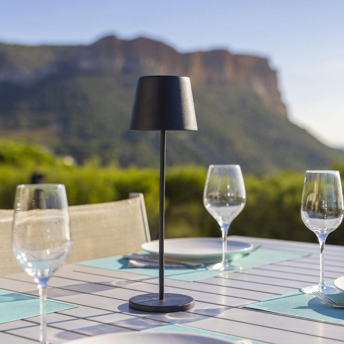 Thumbnail - Lumisky Akkulose, Schwarz, Metall, 10x38x10 cm, Lampen & Leuchten, Innenbeleuchtung, Tischlampen, Tischlampen