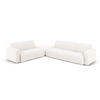 ECKSOFA links Molino aus Boucle weiß 6 Sitzplätze - Weiß, Textil (250/315cm) - Micadoni