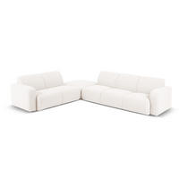 ECKSOFA links Molino aus Boucle weiß 6 Sitzplätze - Weiß, Textil (250/315cm) - Micadoni