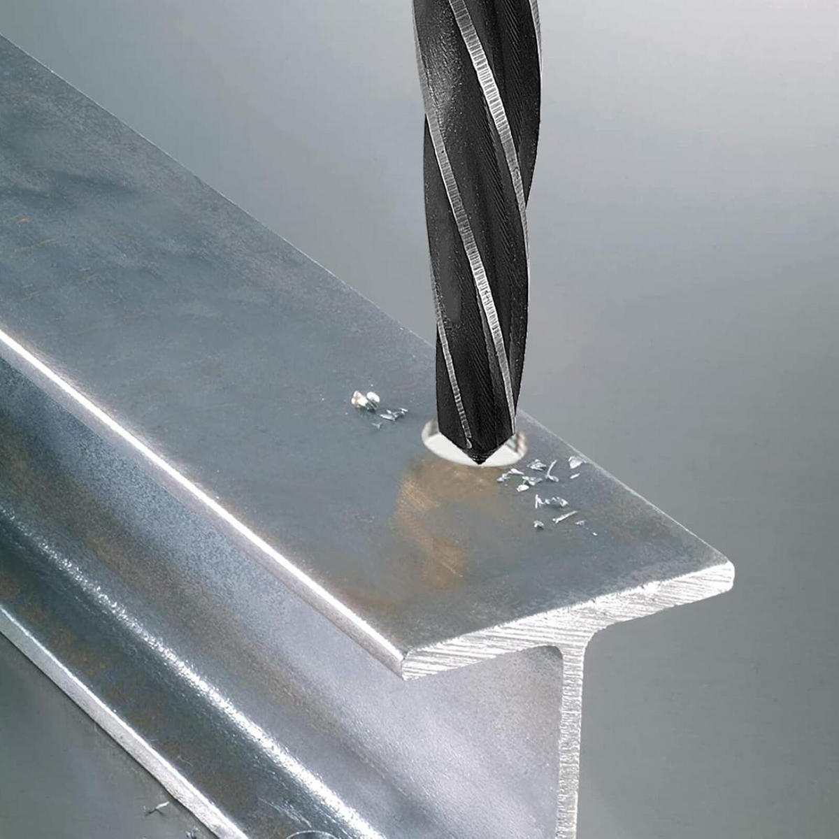 BOHRER - 160 mm lang, geeignet zum Schneiden von Stahl und Metall, 5 Schneidkanten, hohe Schnittpräzision. - Silberfarben, Metall (16/2/1cm) - DCA