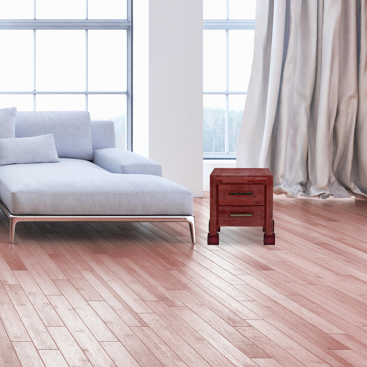 4XMÖBELERHÖHER - Hellbraun, Holz (11.5/10/11.5cm) - Relaxdays