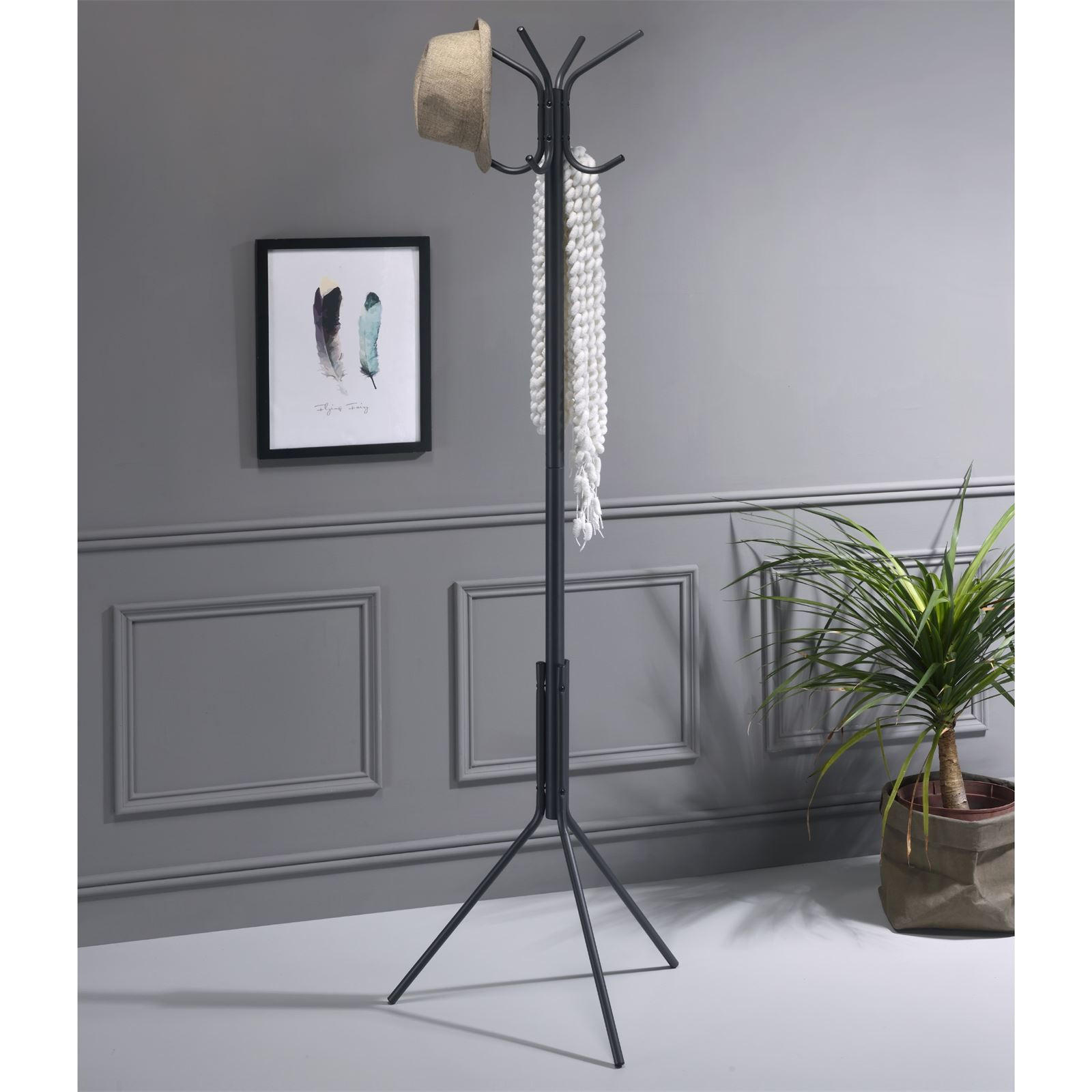 KLEIDERSTÄNDER ARIST - Grau, Metall (38/174/38cm) - IDIMEX