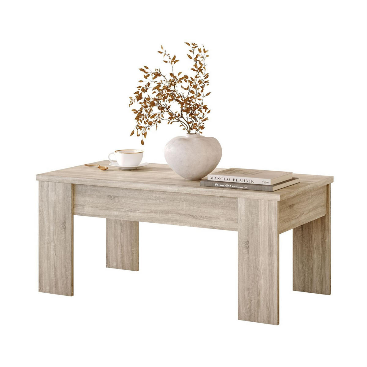 COUCHTISCH APERTO ausklappbar - Sonoma Eiche, Holzwerkstoff (100/45/50cm) - Lookway