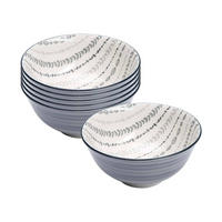 MÜSLISCHALEN Sendai Ranke grau ø 15,5 cm 6er Set - Grau, Keramik (15.5cm) - Ritzenhoff Breker