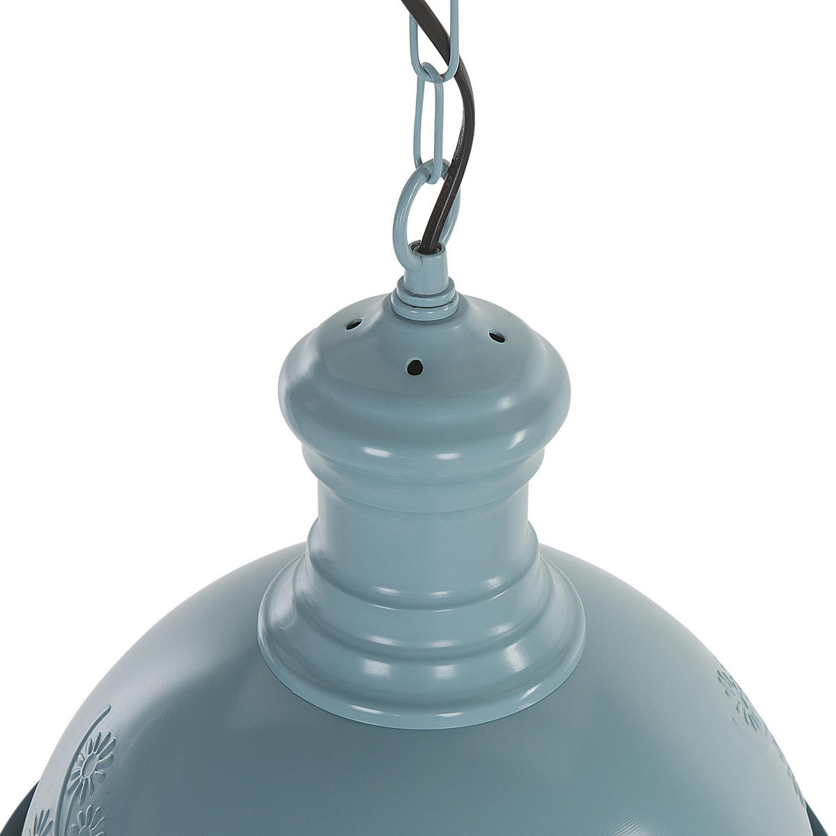 HÄNGELEUCHTE Didessa 32/32/85 cm - Blau, Metall (32/32/85cm) - Beliani