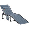 SONNENLIEGE klappbar - Grau, Metall (57/30/188cm) - Outsunny