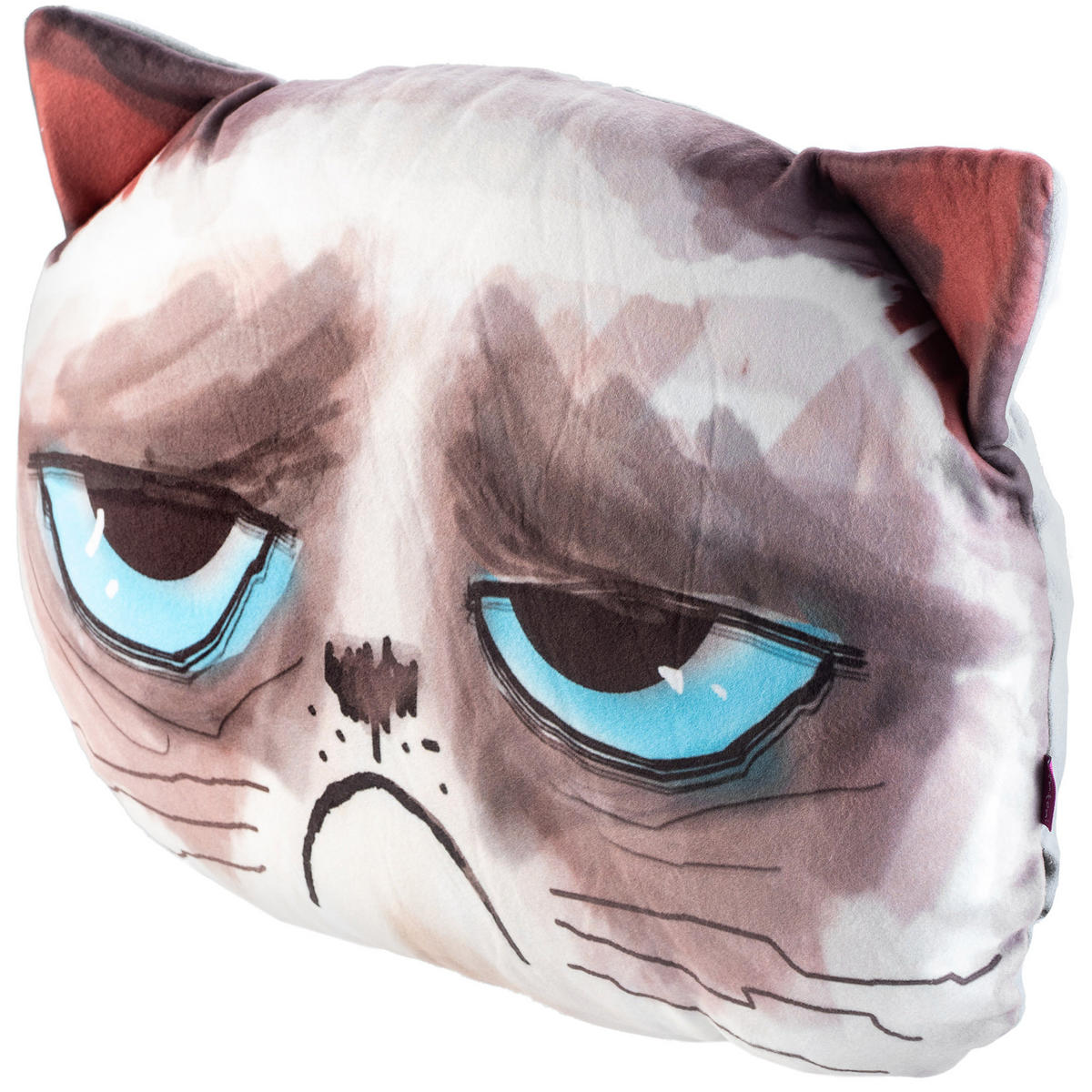 KISSEN mit Katzenaufdruck, 30 x 45 cm - Creme/Braun, Textil (30/45cm) - KADAX