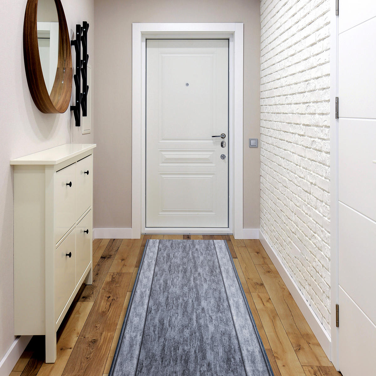 LÄUFER Antirutsch RAMA 80/500 cm - Grau, Textil (80/500cm) - rugsX