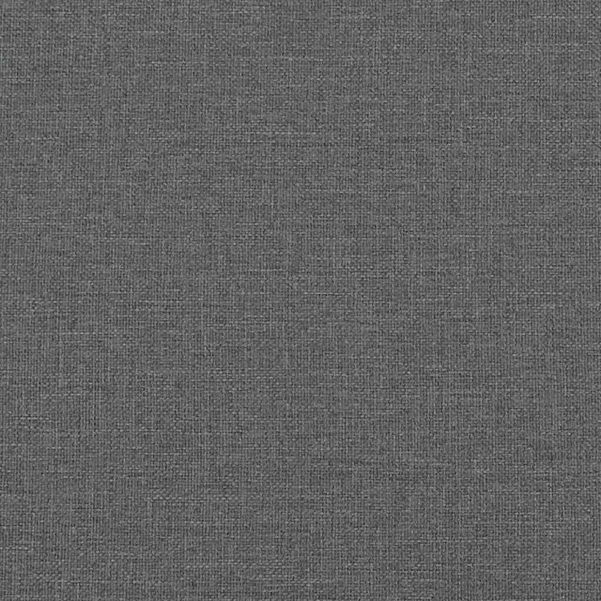 ESSZIMMERSTÜHLE 2 Stk. Dunkelgrau Stoff 45*54*86cm - Dunkelgrau, Metall (45/86/54cm) - ZMH