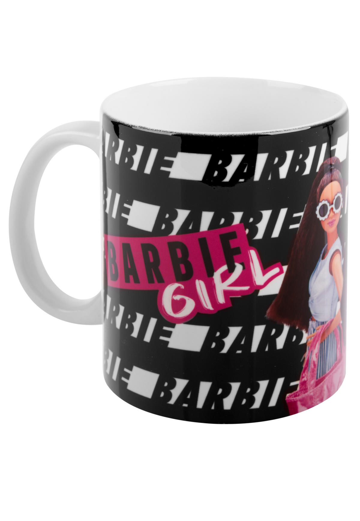 BECHER Barbie Barbie Girl Schwarz 320 ml - Schwarz, Keramik (0.32L) - Barbie