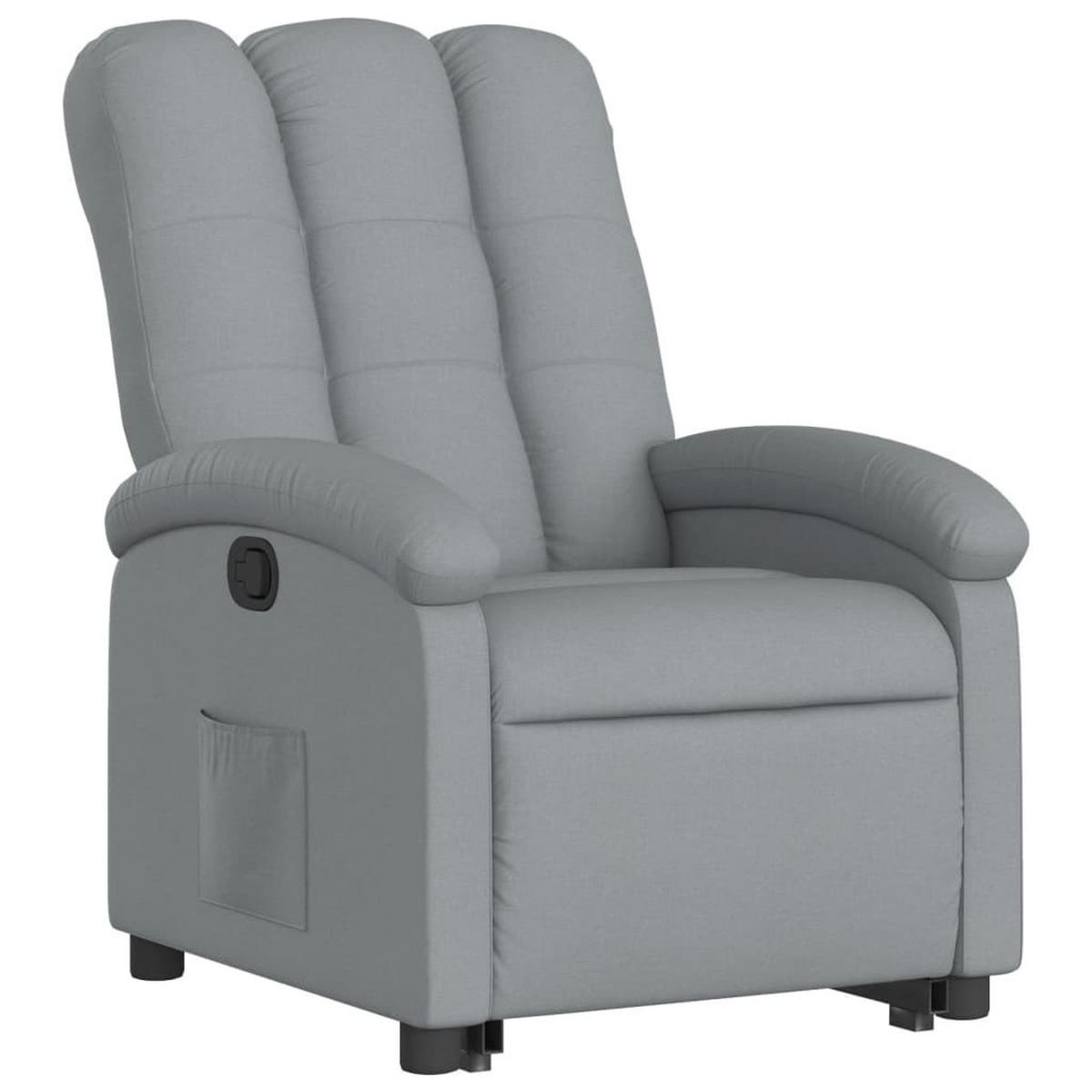 FERNSEHSESSEL Liford Hellgrau - Hellgrau, Metall (70/101/93cm) - Nettlife