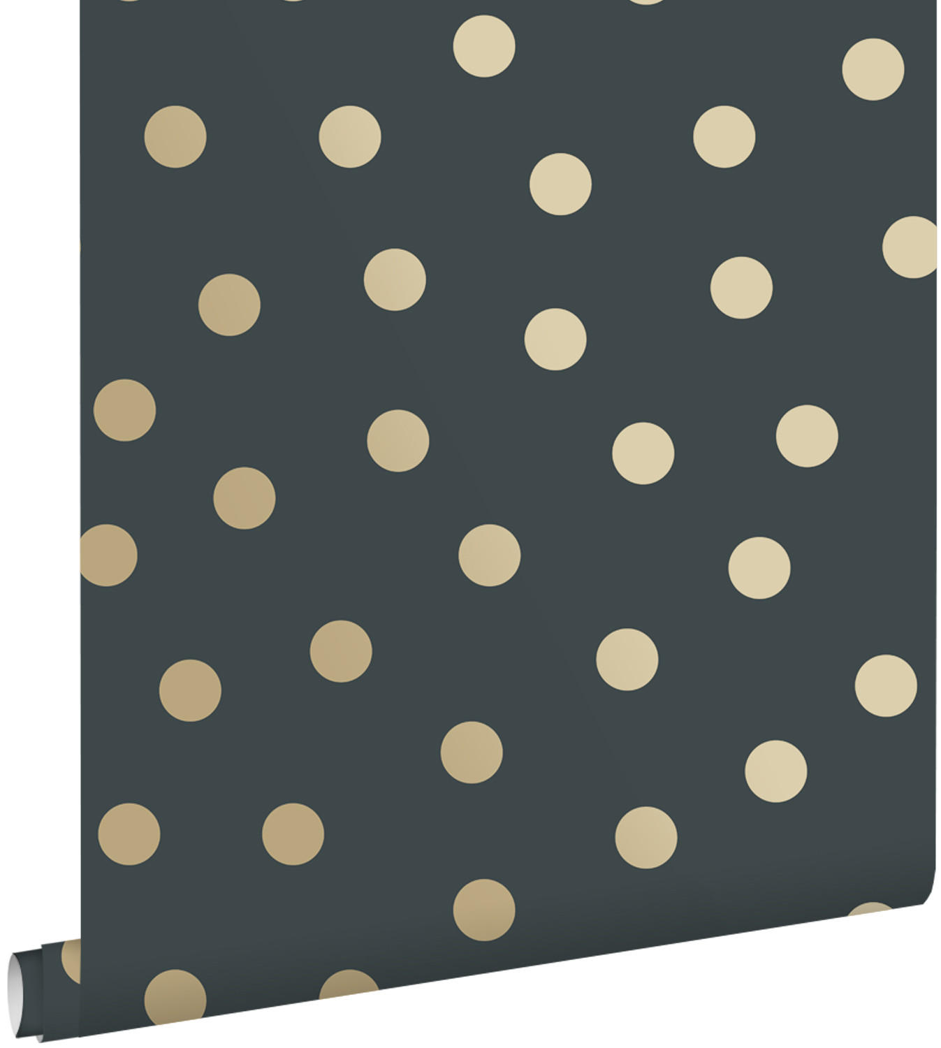 TAPETE Punkte 53 cm x 10.05 m - Blau, Papier (53/0.1cm) - ESTAhome